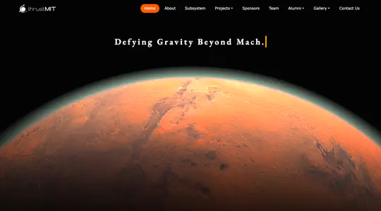 thrustMIT website
